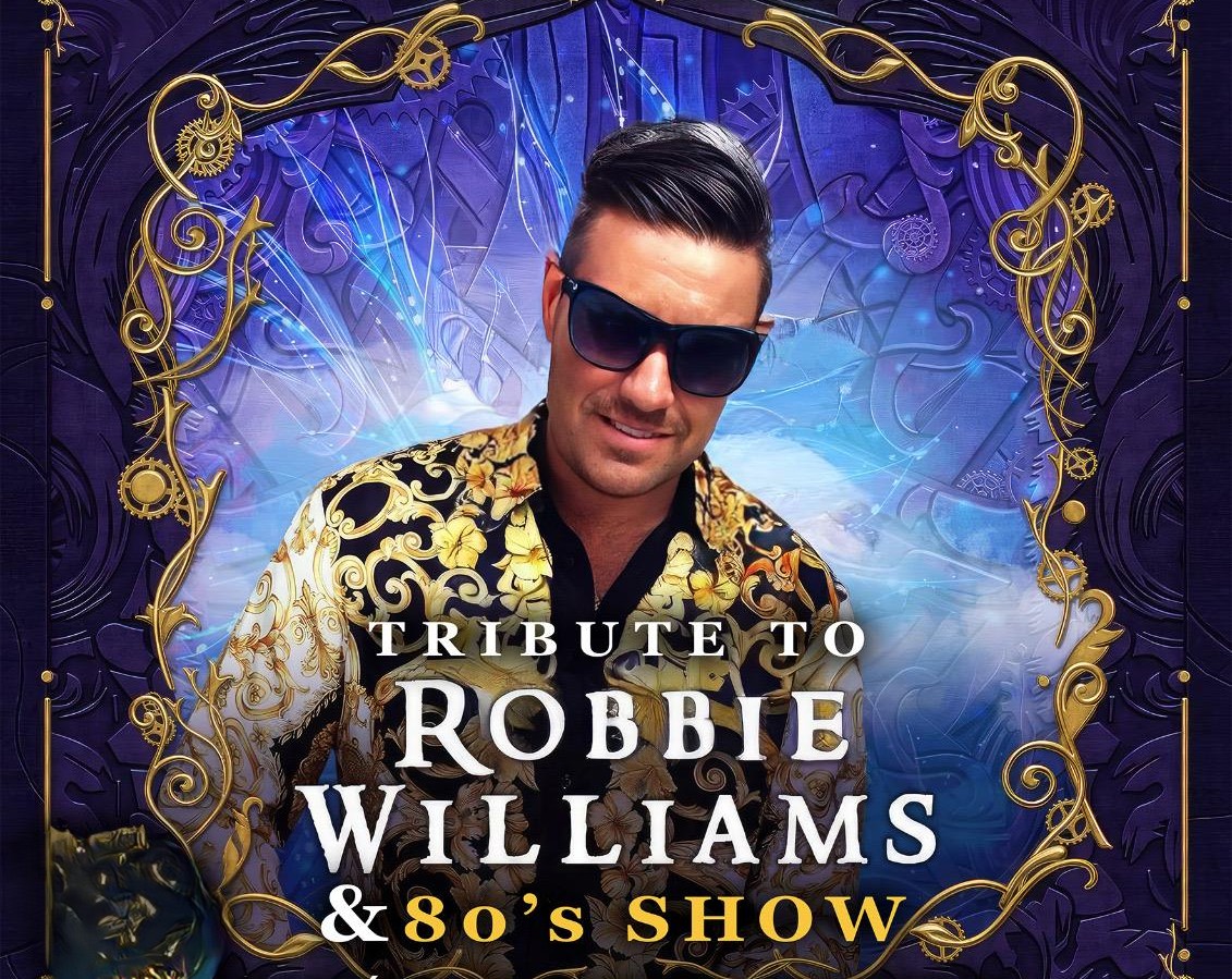 Tribute to Robbie Williams and 80s show on Sunday 27th July at Hotel Estival Torrequebrada! Welcome drink free parking, gift at Casino & special buffet price!