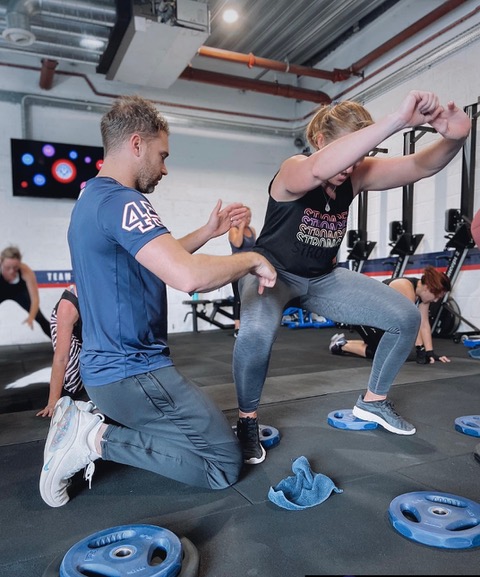 A personal training session at  F45/Training Zone